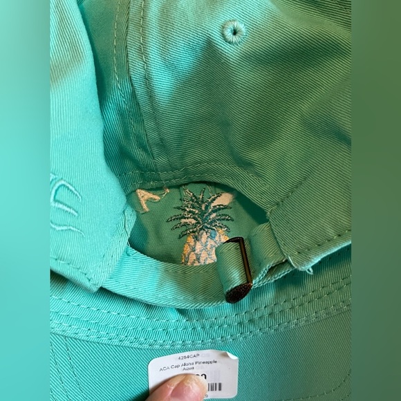 Turquoise Hawaii Pineapple Aloha Hat - Picture 3 of 3